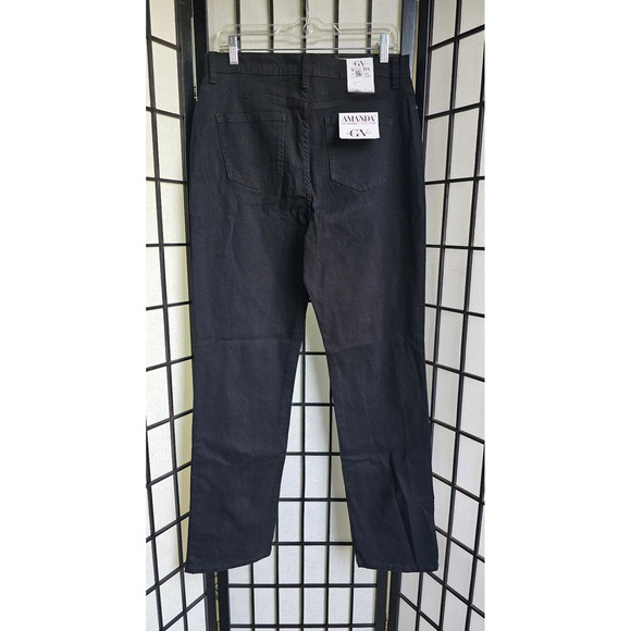 GLORIA VANDERBILT Amanda Slimming Jeans Size 12 Black NWT Classic Rise - Picture 6 of 6